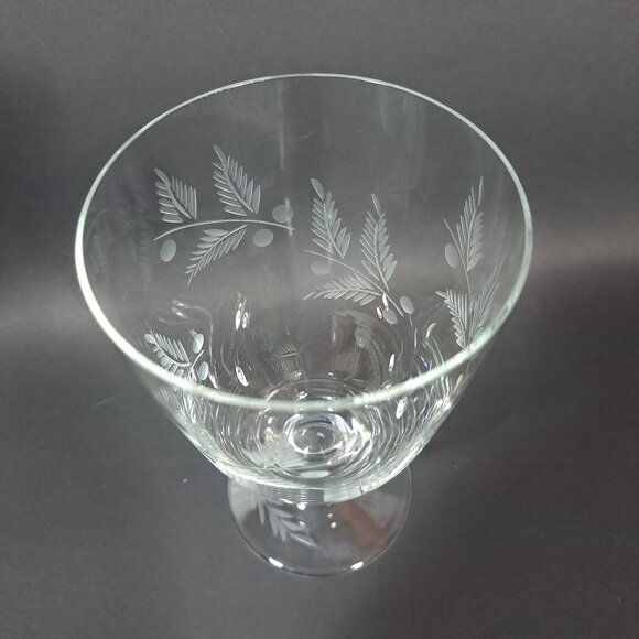 Electra Arcadia Iced Tea Footed Hand Blown Discontinued Glass Goblet Water Wine - Picture 12 of 13